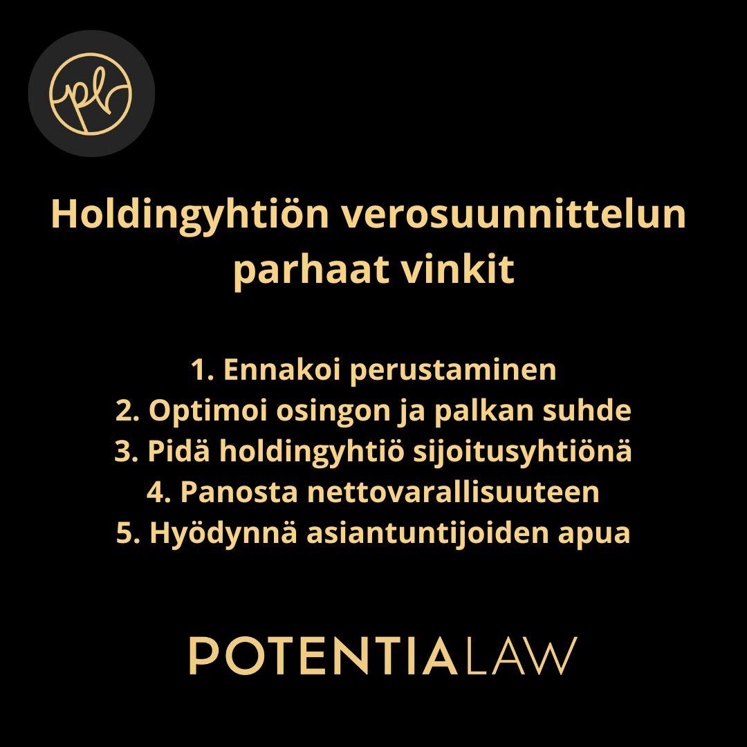 Holdingyhtiön verosuunnittelun parhaat vinkit